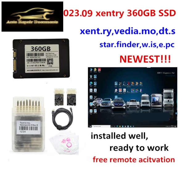  Phần mềm DAS 2023.09 Xentry mới nhất, đầy đủ các phần mềm, DTS, Vediamo, WIS, EPC, Starfinder trên ổ SSD 360GB với Tactrix Openport 2.0, sẵn sàng sử dụng.